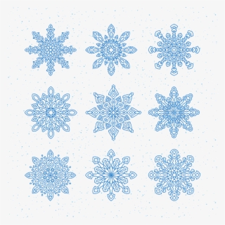 Vacation, Snowflakes Vector New Year's Eve Christmas - Snowflake Mandala