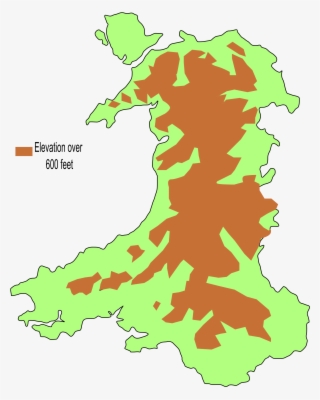 Open - Wales Elevation Map