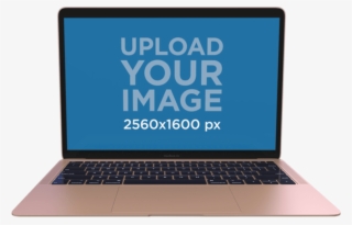 Mockup Of A Gold Macbook - Netbook