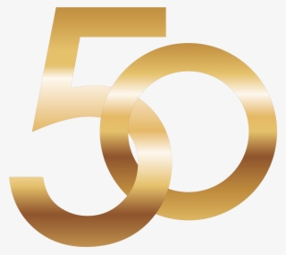 50 Number Png Image - Gold Number 50 Png