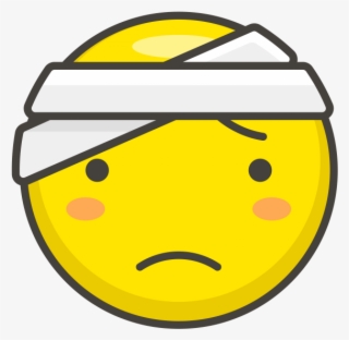 Face With Head Bandage Emoji - Icon