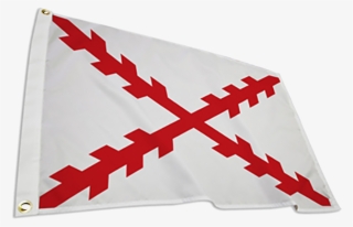 Spanish Cross Flag - Burgundy Cross Flag