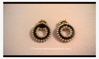 Blue Green And Golden Ball Chain Earring - Earrings