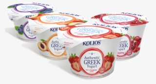 Authentic Greek Yogurt On A Fruit Layer - Kolios Greek Yogurt
