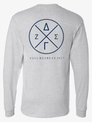 Dg Fall Retreat Ash Grey Back - Long-sleeved T-shirt