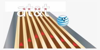 At&t Logo Gutterball - Ten-pin Bowling