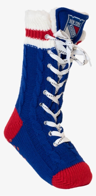 New York Rangers Nhl Slipper Skates - Sock