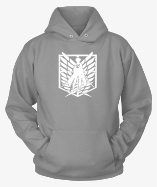 Attack On Titan Hoodie, Scouter Logo Hoodie - Basketball Hoodies