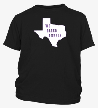 Tcu Solid White We Bleed Purple Youth T-shirt - Best Quote T Shirt