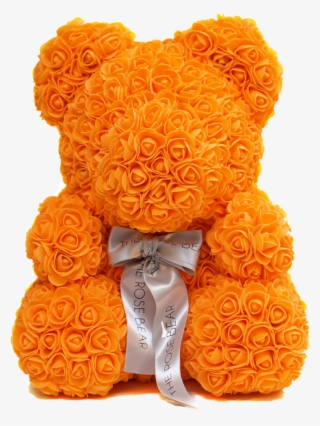 Orange Rose Bear - Teddy Bear