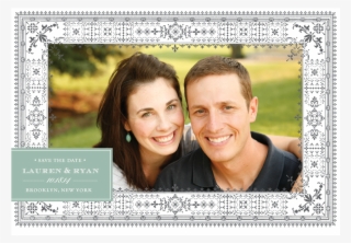 Filigree Border Save The Date - Picture Frame