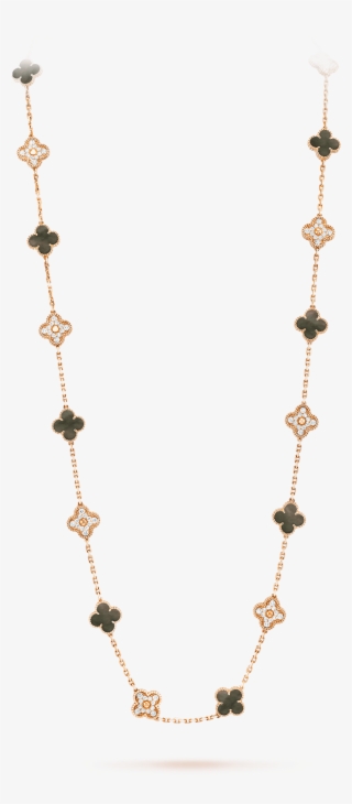 Vintage Alhambra Long Necklace, 20 Motifs - Van Cleef And Arpels Long Necklace Alhambra 20 Motifs