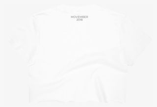 Movember White Crop Top - Active Shirt