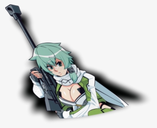 Sinon Peeker Sticker - Cannon