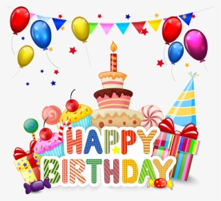 Birthday Cake Cupcake Cartoon - Cartoon Transparent Birthday Cake