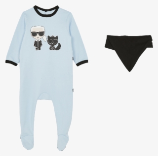 Blue Karl & Choupette Baby Onesie Gift Set - Elephant