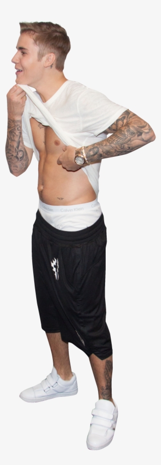 Justin Bieber Showing Sixpack - Sixpack Clipart Png