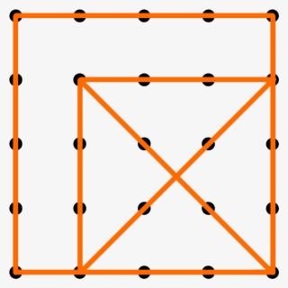 One Solution For Connecting 25 Dots With 8 Contiguous, - Foreign Yantras