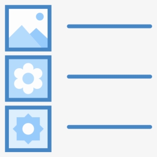 The Content Icon Is Represented With Squares That Have