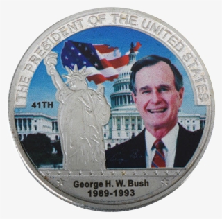 Commemorative George H - George W Bush Coin
