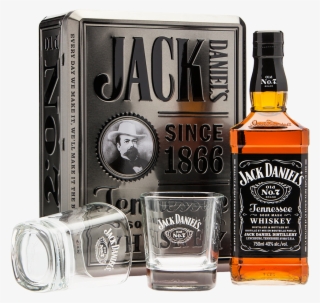 Jack Daniels Tennessee Whiskey Gift Pack - Coffret Jack Daniels Et 2 Verres