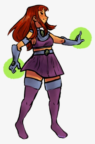 Made This Cute Starfire Print Https - Cartoon