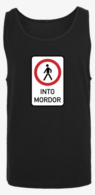 Do Not Walk Into Mordor T-shirt Tanktop Men Black - Verbot Für Fußgänger
