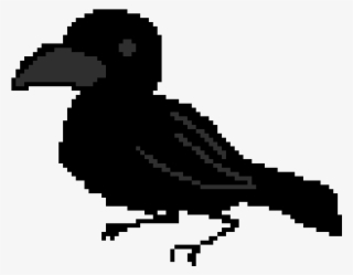 Raven Sitting - Silhouette