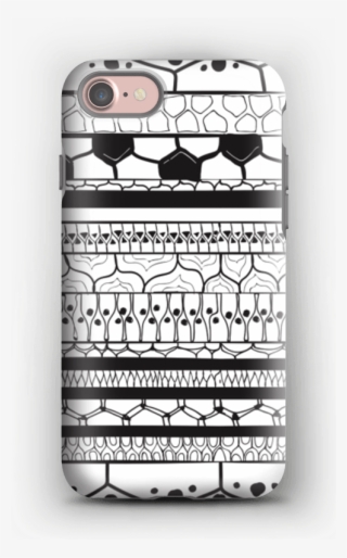 Black Stripes Case Iphone 7 Tough - Mobile Phone Case