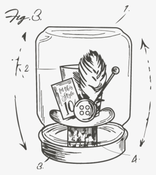 Mad Hatter Inspired Wonderland Jar - Cartoon