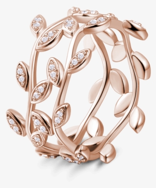 Double Vines Ring Rose Gold - Engagement Ring