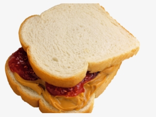 Peanut Butter Clipart Bread Slice - Peanut Butter And Jelly Sandwich Transparent