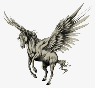 Pegasus Png Image Transparent Background - Tattoo Pégasus