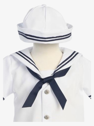 White Classic Nautical Romper Spring Outfit W Sailor - Baby Sailor Hat