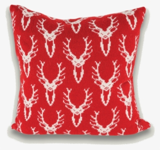Scottish Stag Deer Head Knitted Cushion - Cushion