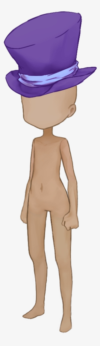 Top Hat Purple - Cartoon