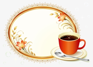 Cafe Floral Menu Transprent Png - Coffee Menu Card Background