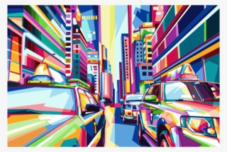 Geometric City Pop Art By Rizkydwi123 - City Pop Art