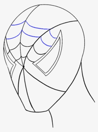 How To Draw Spiderman's Face - Sketch