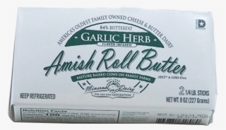 Amish Roll Butter Garlic Herb - Box