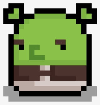 Shrek Meep - Santa Hat Pixel Art