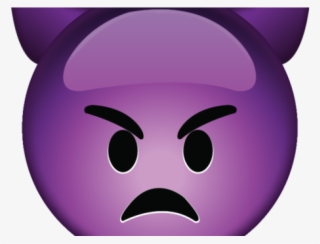 #emoji #evil #demon #purple - Devil Face Emoji - 1024x964 PNG Download ...