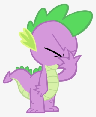 Facepalm Transparent Background - Spike Is Eating Rarity