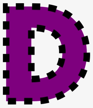 Letter Clipart Purple - Colorful Letter D Png