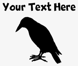 Crow Silhouette Baseball Cap - Raven