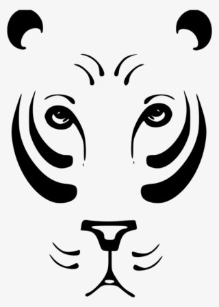 Sea Lion Tiger Cougar - Gambar Abstrak Hitam Putih Hewan