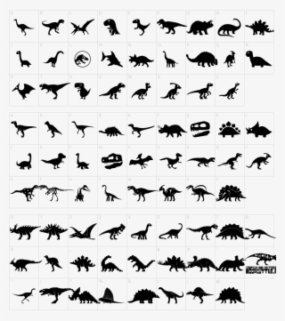Font Characters - Silhouette