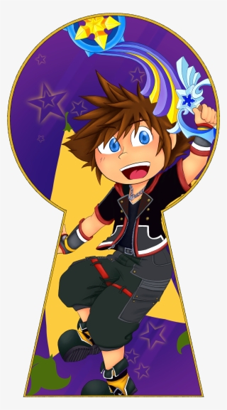 Kingdom Hearts 3 Sora Sticker - Illustration