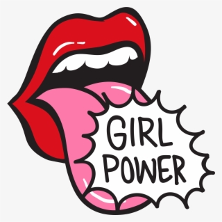 Girl Power 21 Tongue Pink - Drawing Girl Power