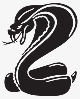 600 X 746 2 - Black And White Cartoon Cobra